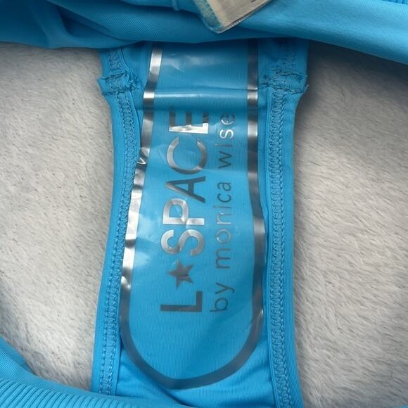 NEW L*Space‎ Medium Blue Womens Bathing Suit Bikini Bottom - Picture 9 of 11